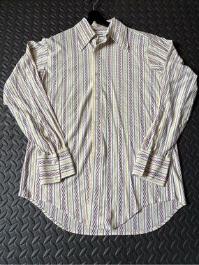 ENRO Shirtbuilders TrincoTone Men’s Dress Shirt Stripped Cotton